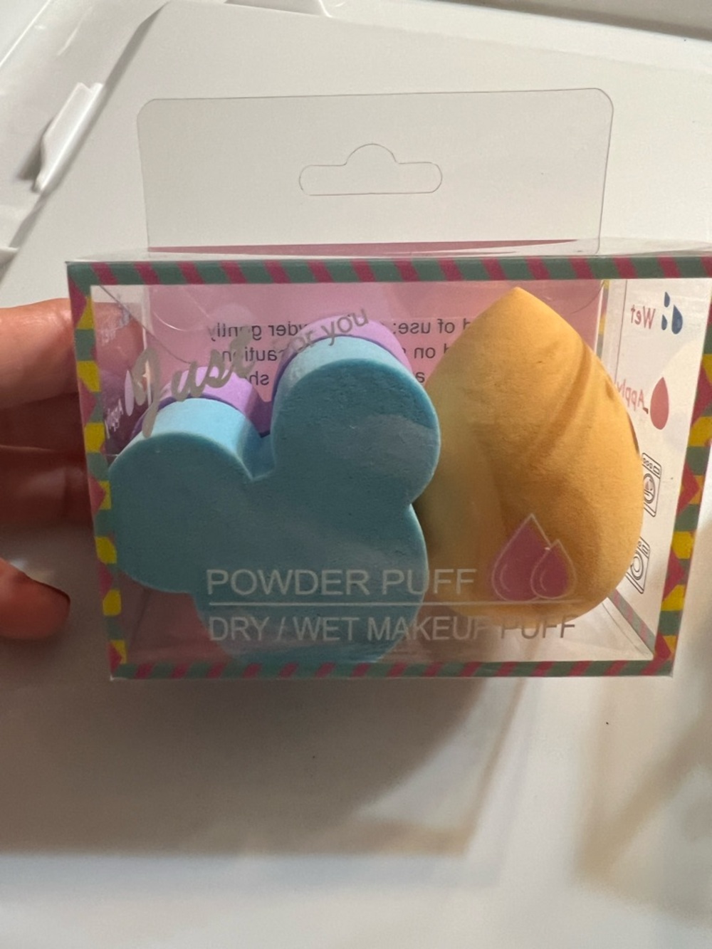 Makeup Blender Dry/Wet Sponges - 3 Pack Bundle Mouse & Teardrop Shapes NWT - Picture 3 of 4